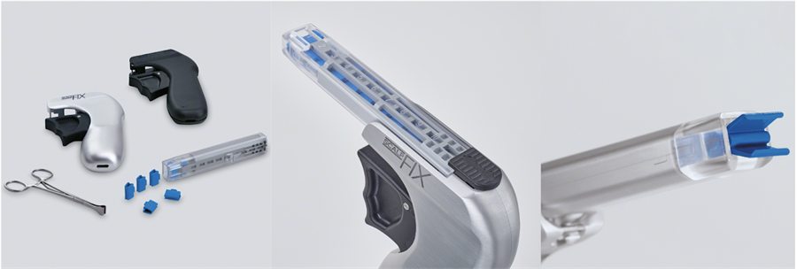 Clips de scalp ScalpFix con pinza aplicadora y cargador desechable